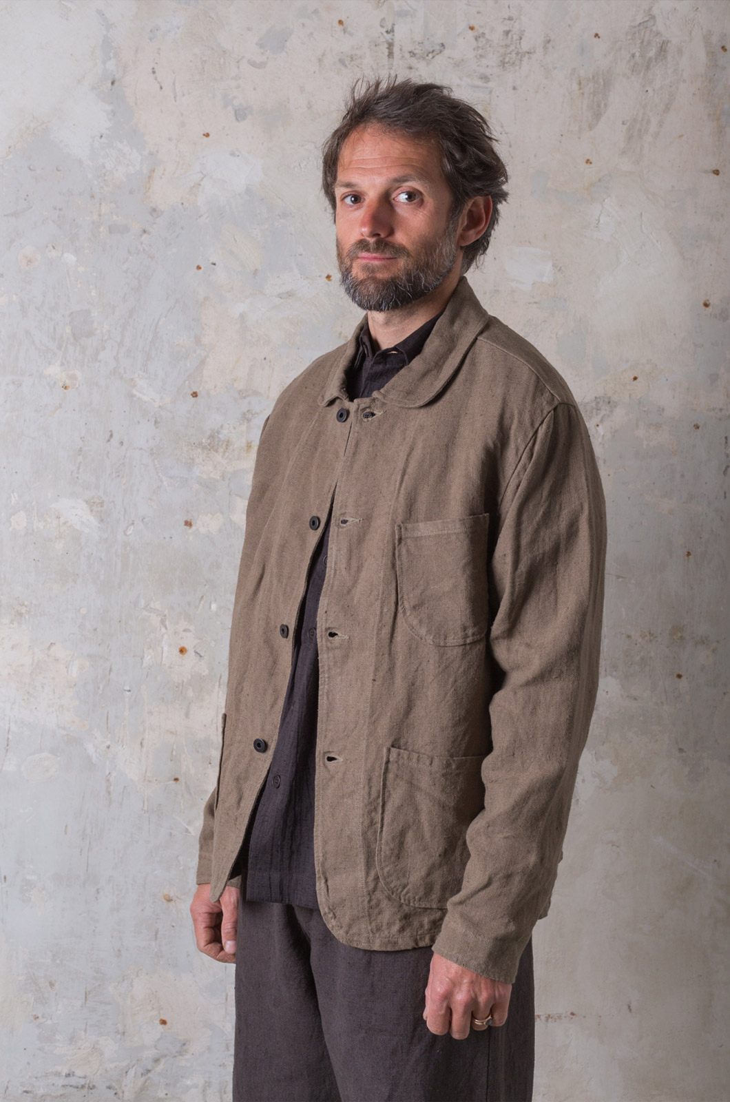 Evan Kinori - Three Pocket Jacket - Clay