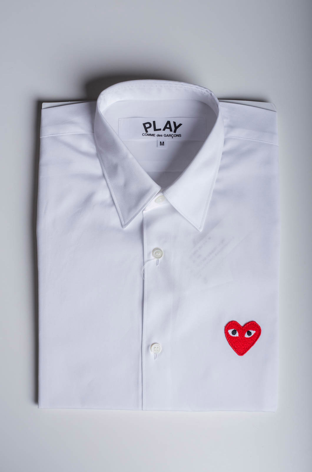 Comme Des Garçons Play - Men's Shirt B002 - White