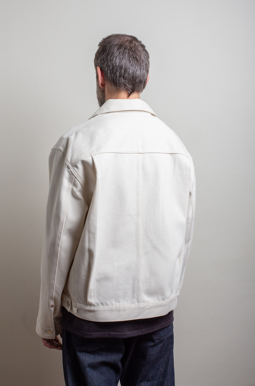 Tanaka - Men New Classic Jean Jacket - Raw White