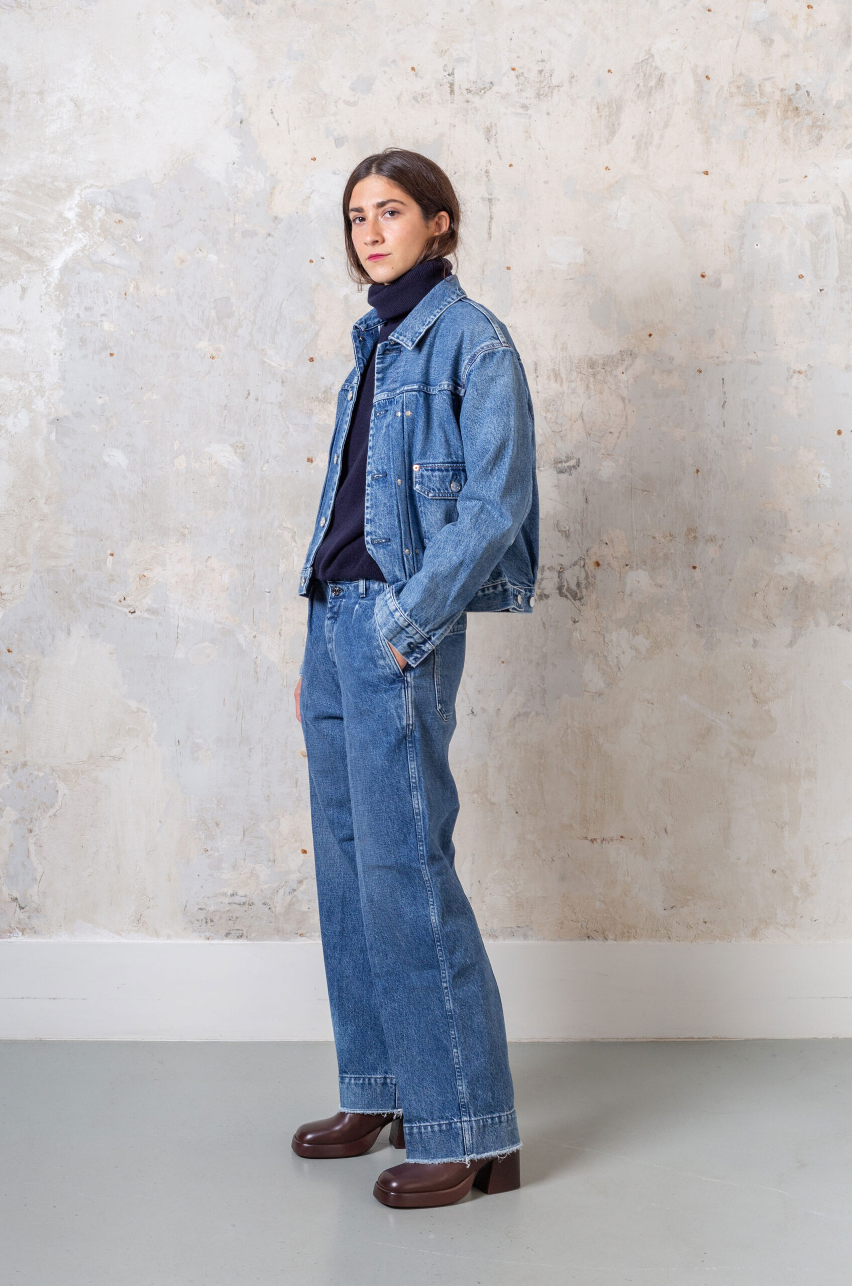 Tanaka - New Classic Jean Jacket - Rinsed Blue