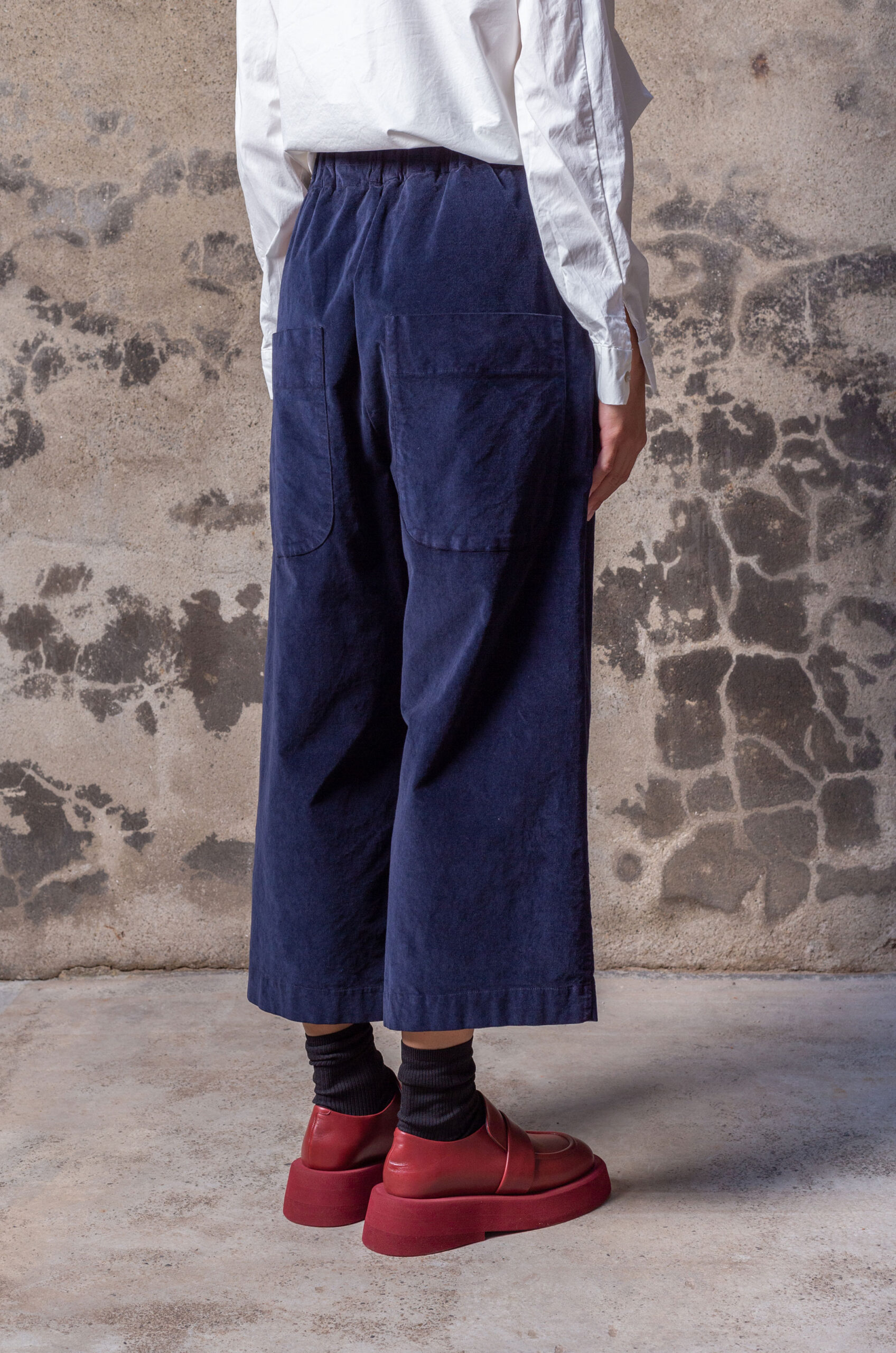 Album Di Famiglia - Velvet W&S Trousers - Navy