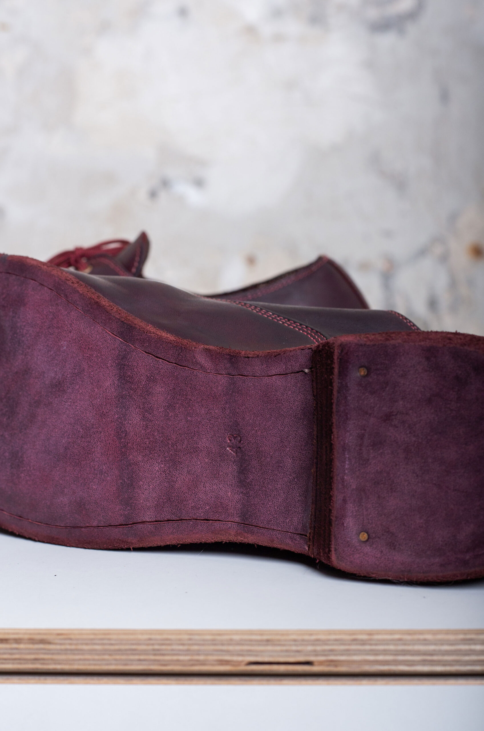 GUIDI - men Army Laced Up Shoes 110 - Burgundy - RENDEZ-VOUS STORE