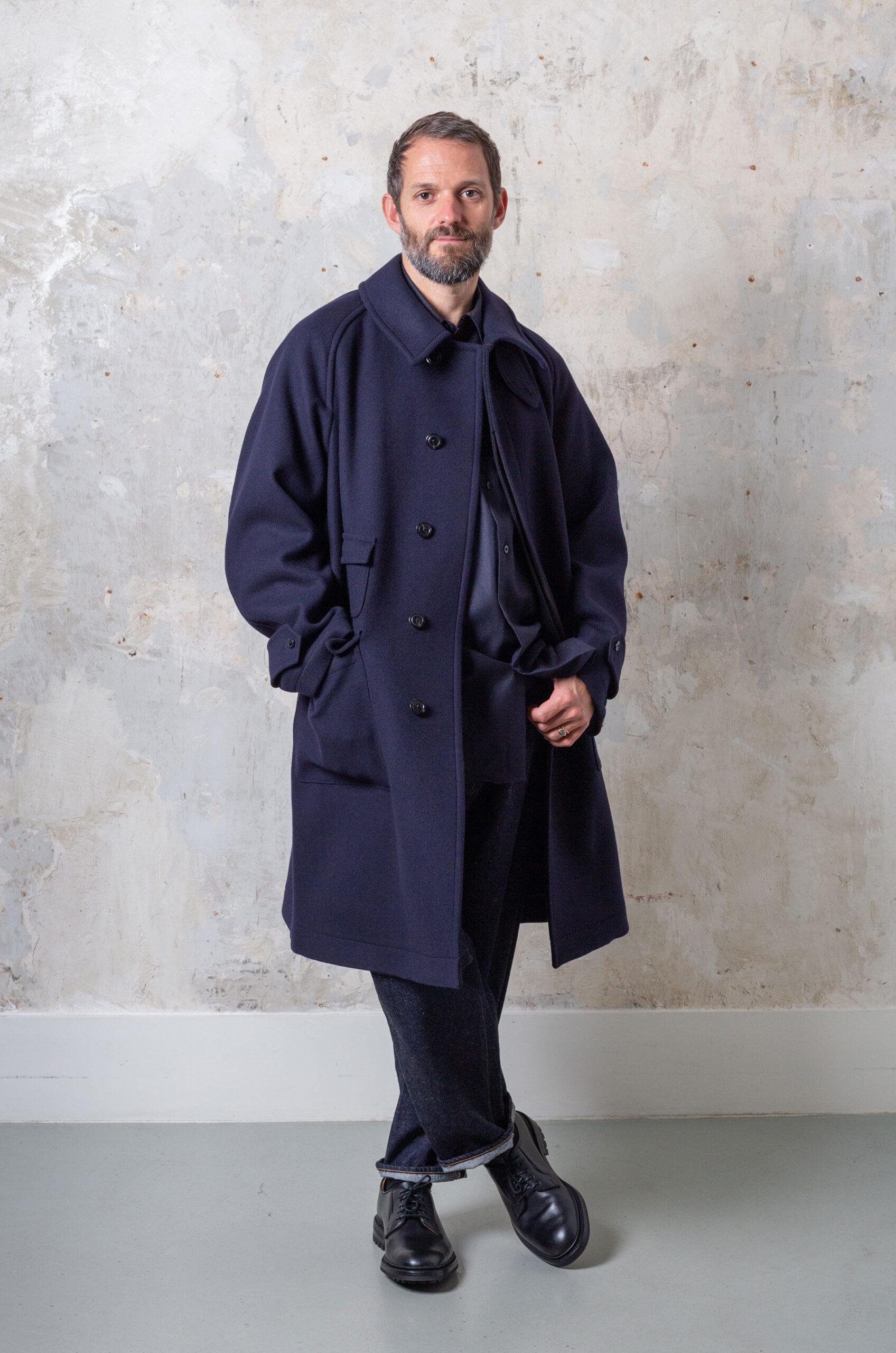 Kaptain Sunshine - Traveller Coat - Navy