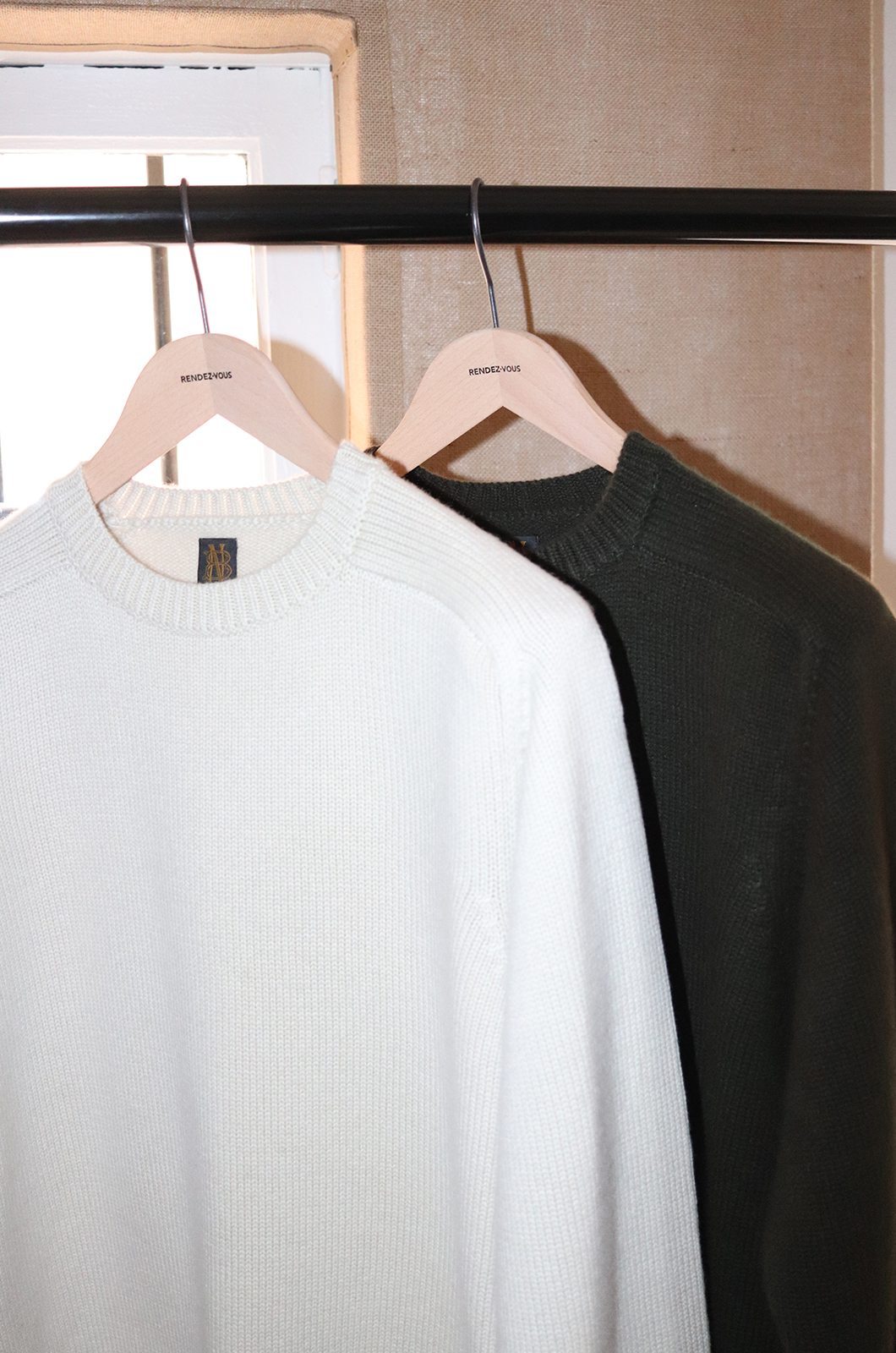 Batoner - Heavy Weight Cashmere Crew Neck - Ivory