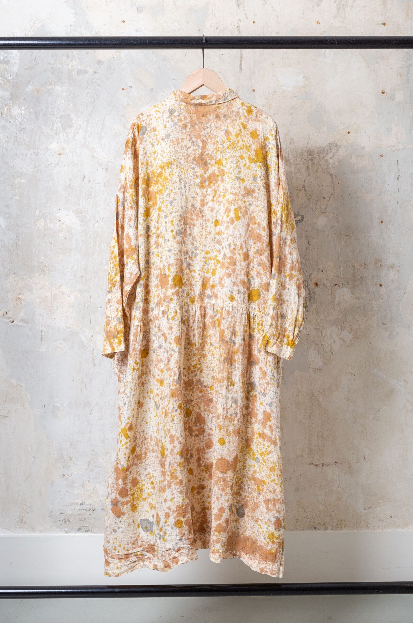 Ichi Antiquités - Linen Hand Dye Dress 800334 - Catechu - RENDEZ