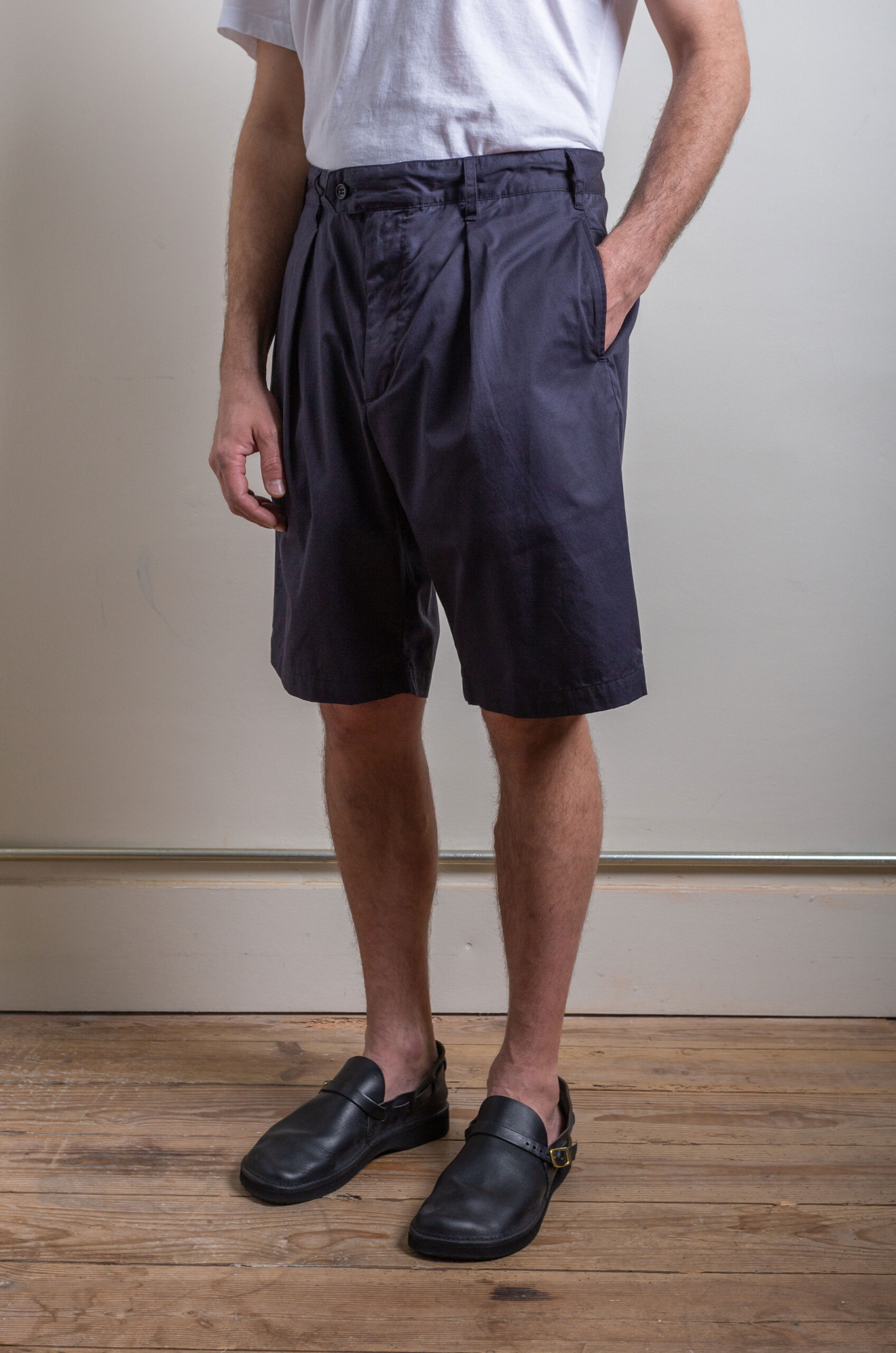 ダークブラウン 茶色 23ss Engineered Garments SUNSET SHORT 麻