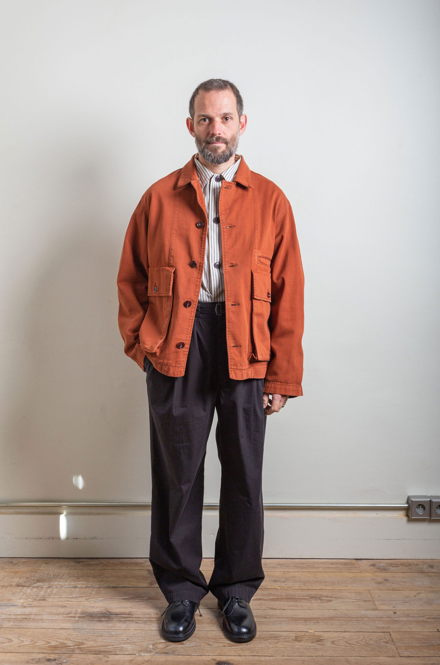 Lemaire - Boxy Jacket - Brick Brown