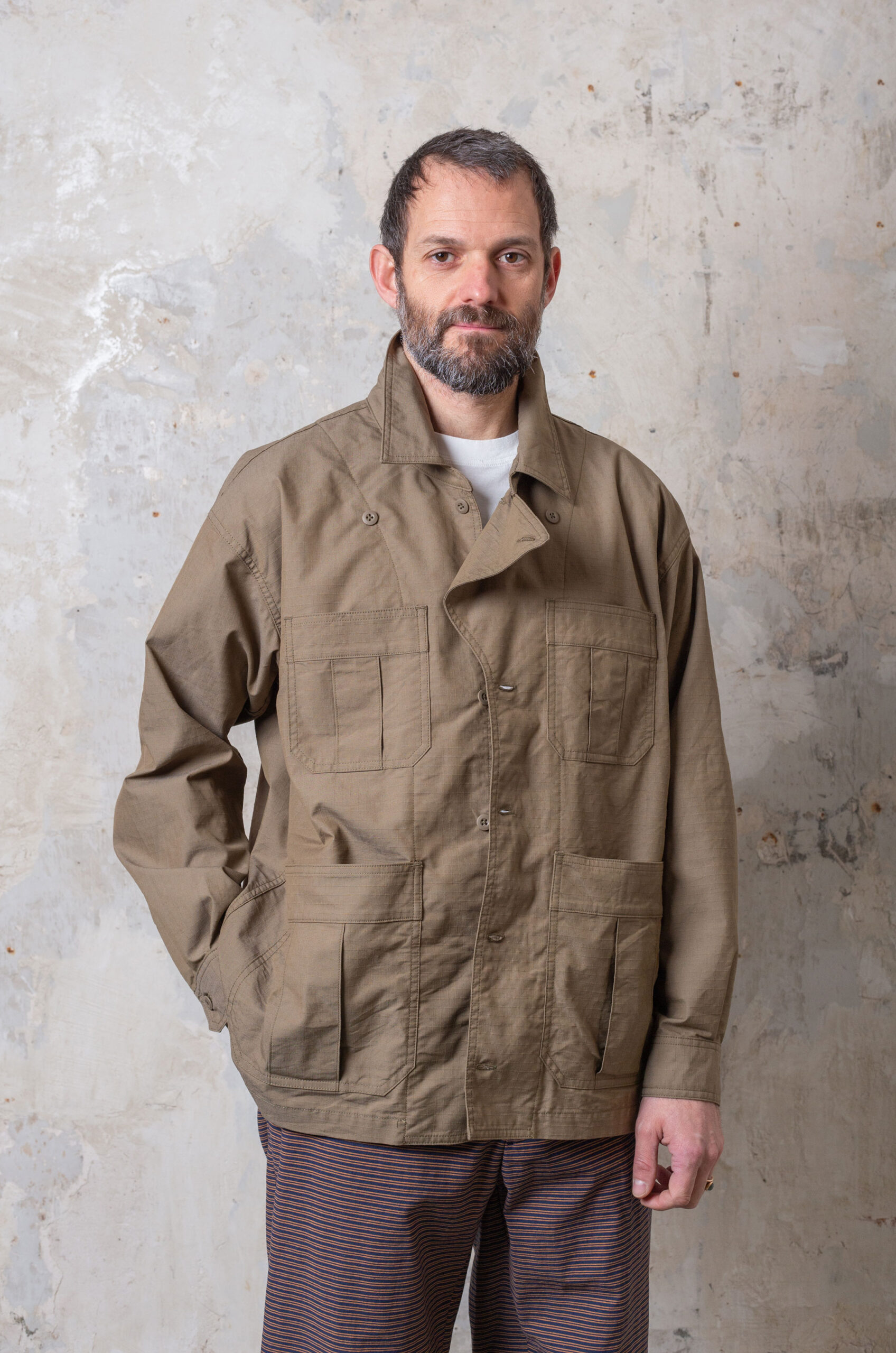 Ts(s) - Military Shirt Jacket - Olive - RENDEZ-VOUS STORE
