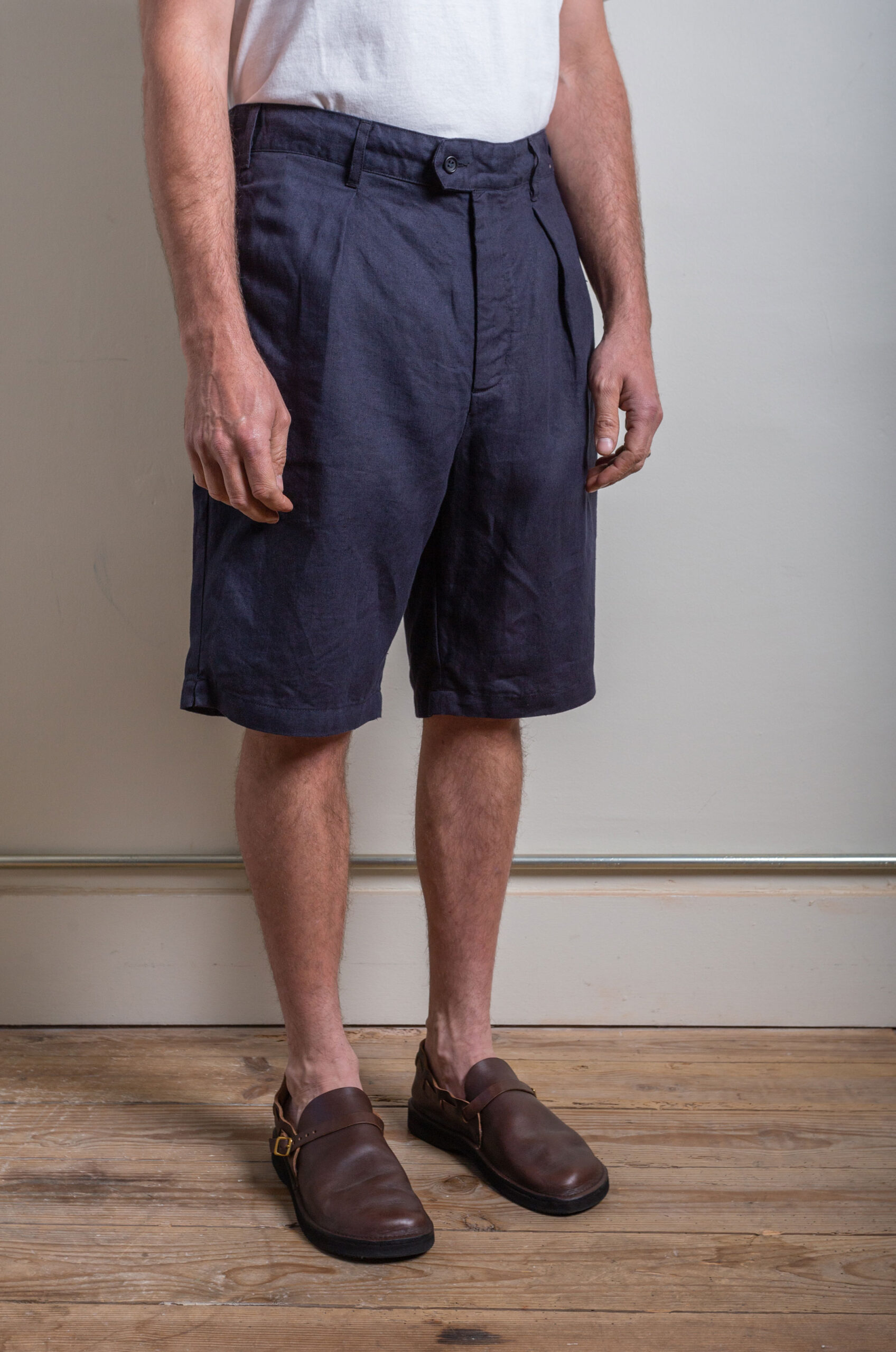 Engineered Garments - Sunset Short Linen - Navy