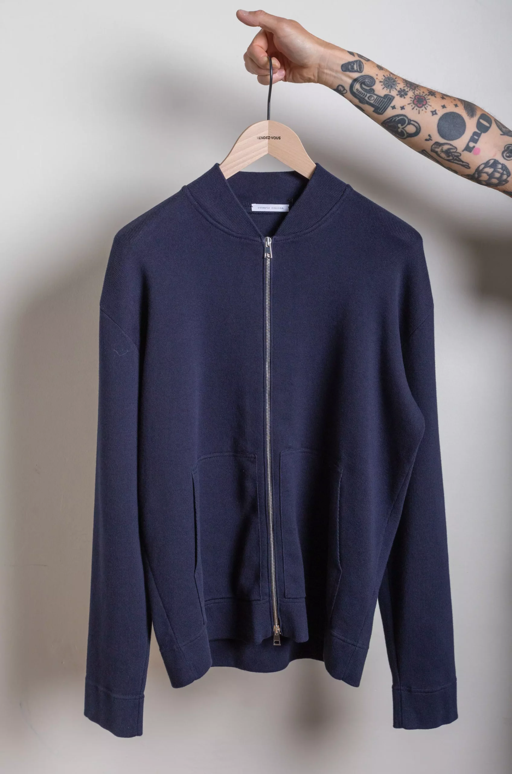 Roberto Collina - Men Bomber - Navy - Rendez-vous Store