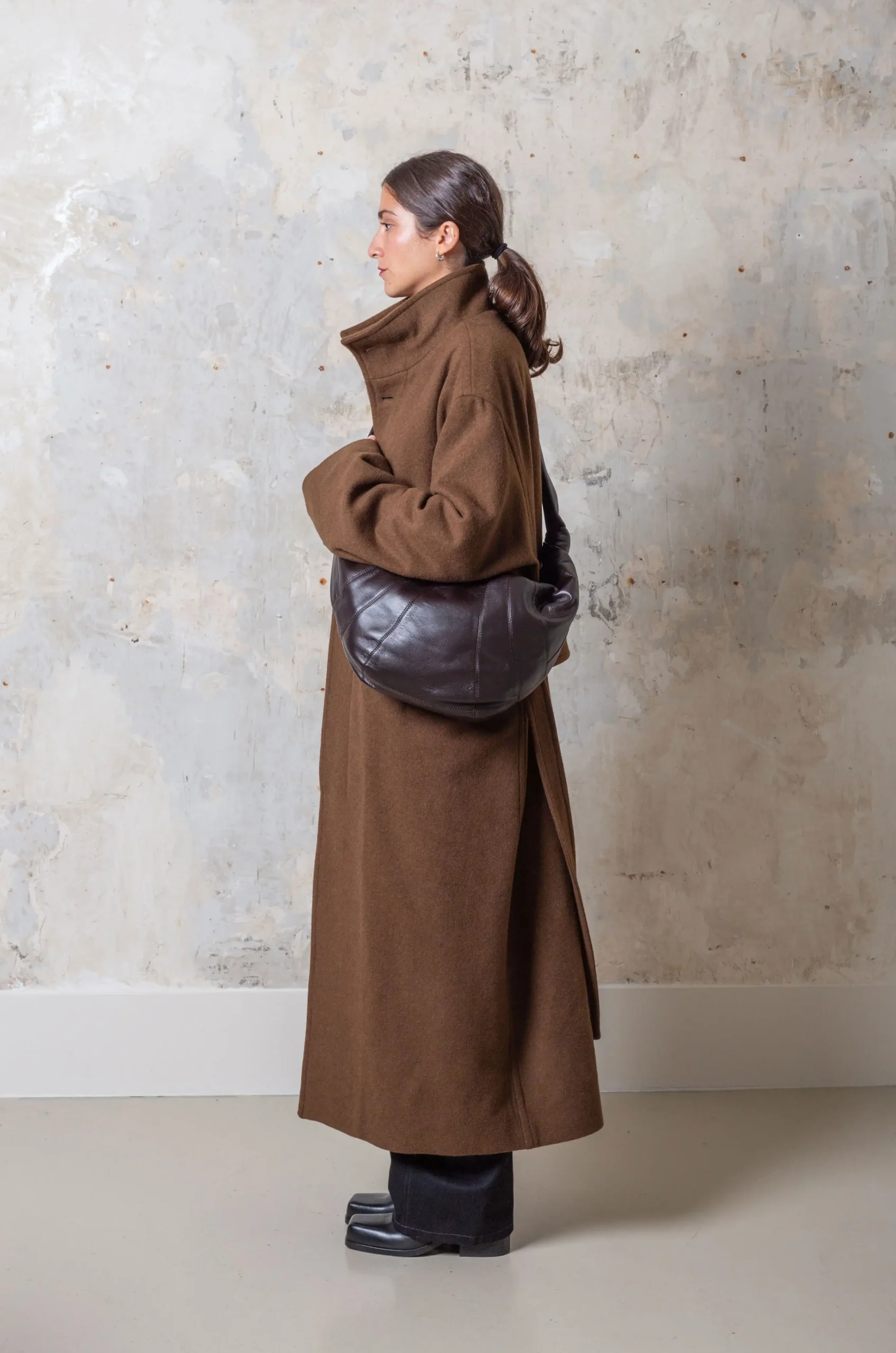 Croissant linen handbag Louis Vuitton Brown in Linen - 36500857