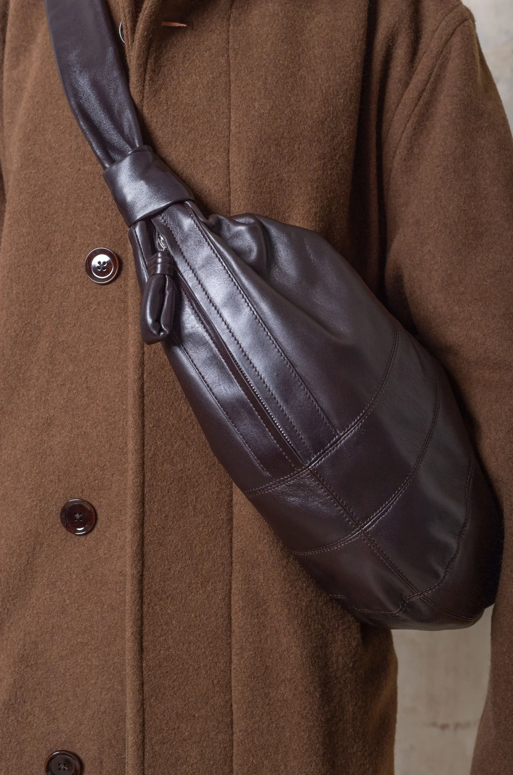 Leather Jacket in Brown - Lemaire