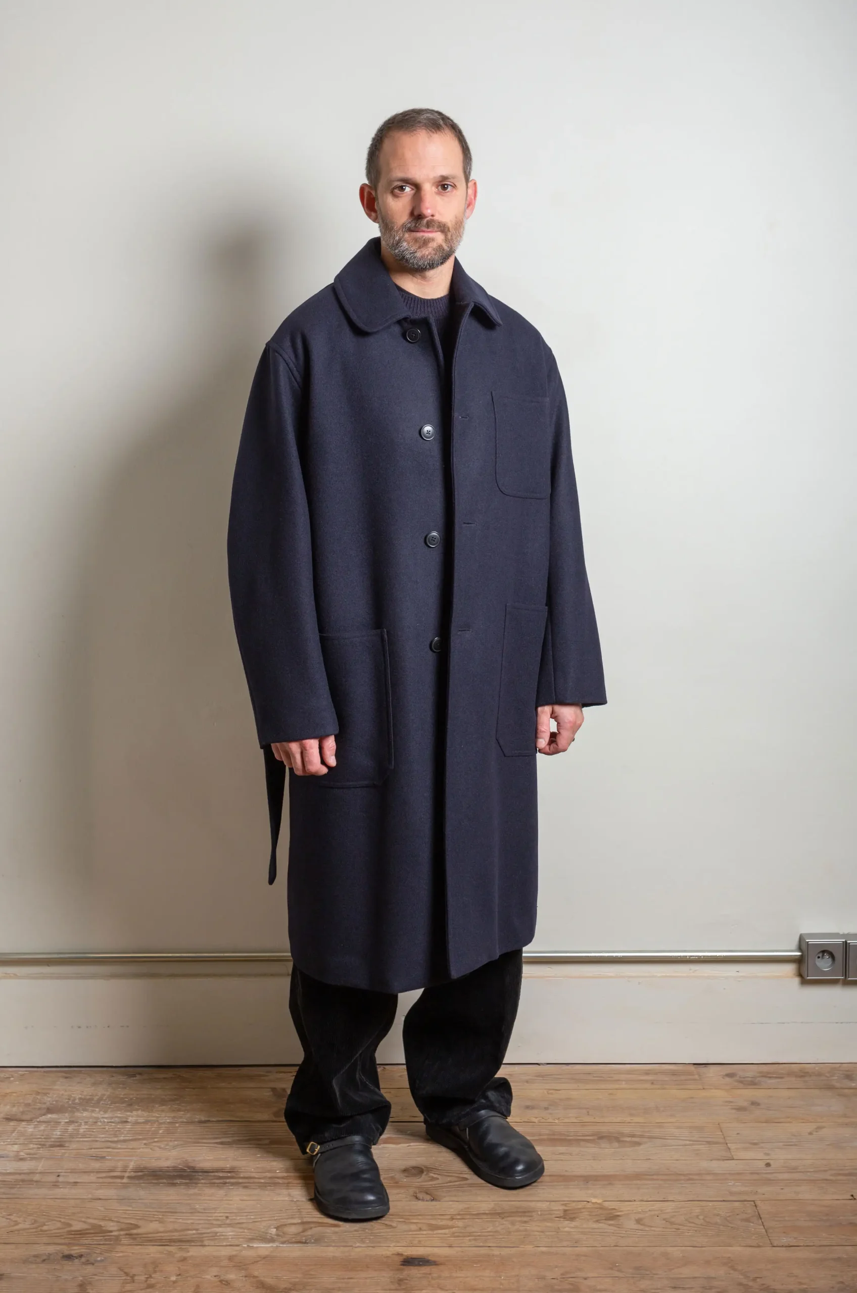 Comoli - Coat Y03-04021 Navy - Rendez-Vous Store