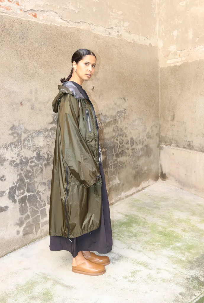 And Wander - Women Fly Rain Long Coat Khaki - Rendez-vous Store