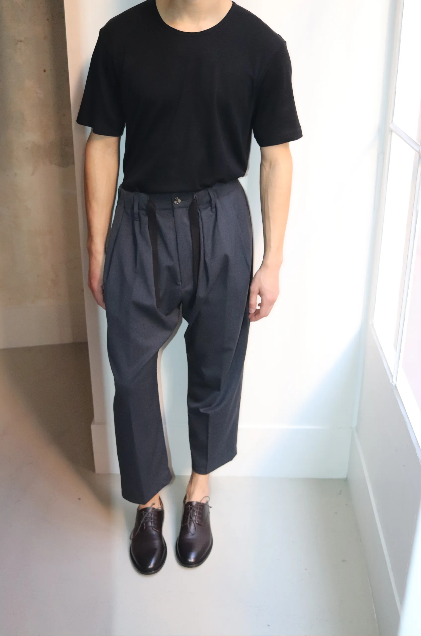 Sillage - Baggy Trousers Twill - Anthracite